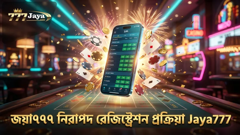 জয়া৭৭৭-এ আইপিএল বেটিং লাইভের জন্য নিরাপদ রেজিস্ট্রেশন নিশ্চিত করে।