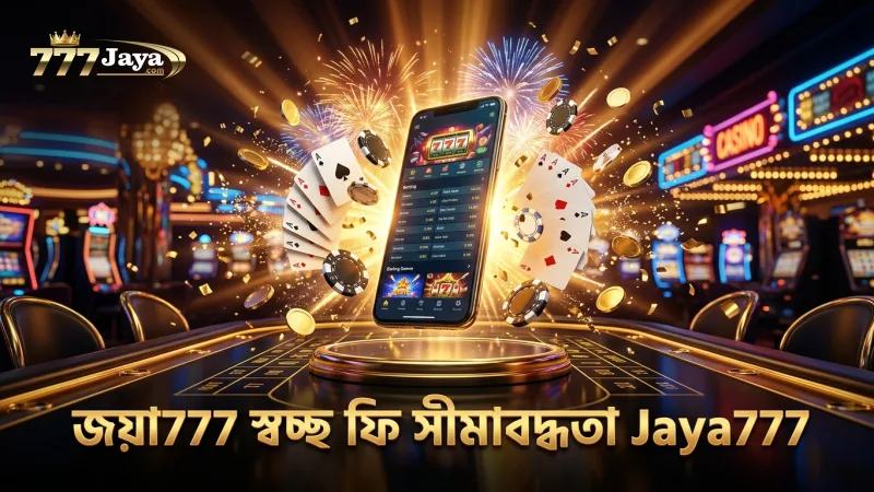 জয়া777 এ ফি ও সীমাবদ্ধতা সম্পূর্ণ স্বচ্ছ।